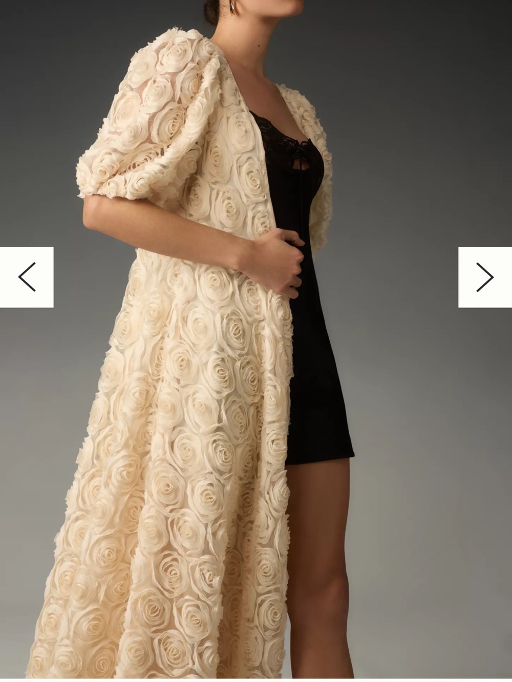 Anthropologie 3D Floral 🌺 Long Kimono
